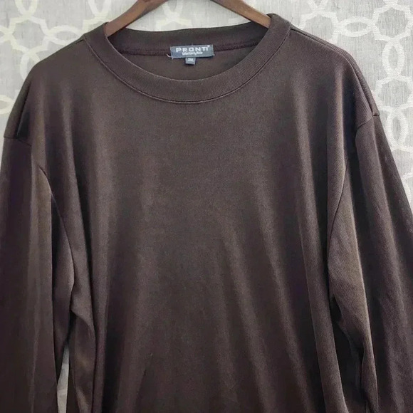 Pronti Crew Neck Long Sleeve Pullover Shirt Men's 3XL - Picture 3 of 8